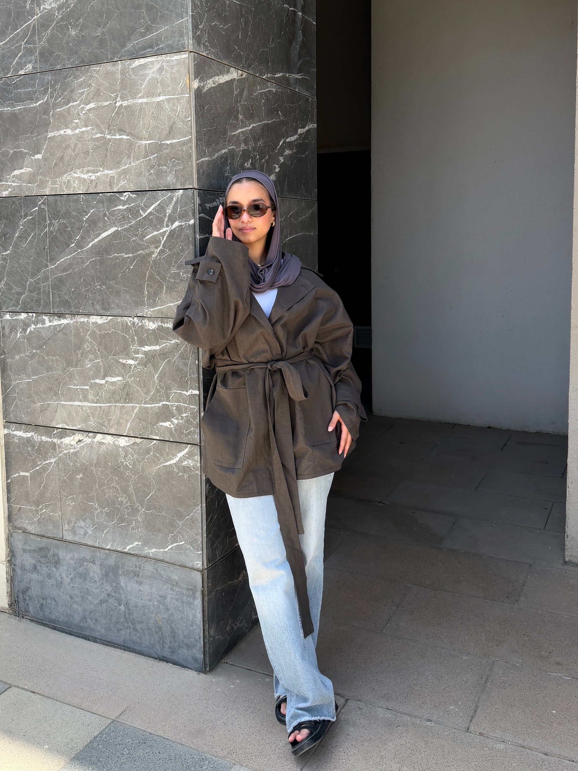 The Solene Linen Cardigan